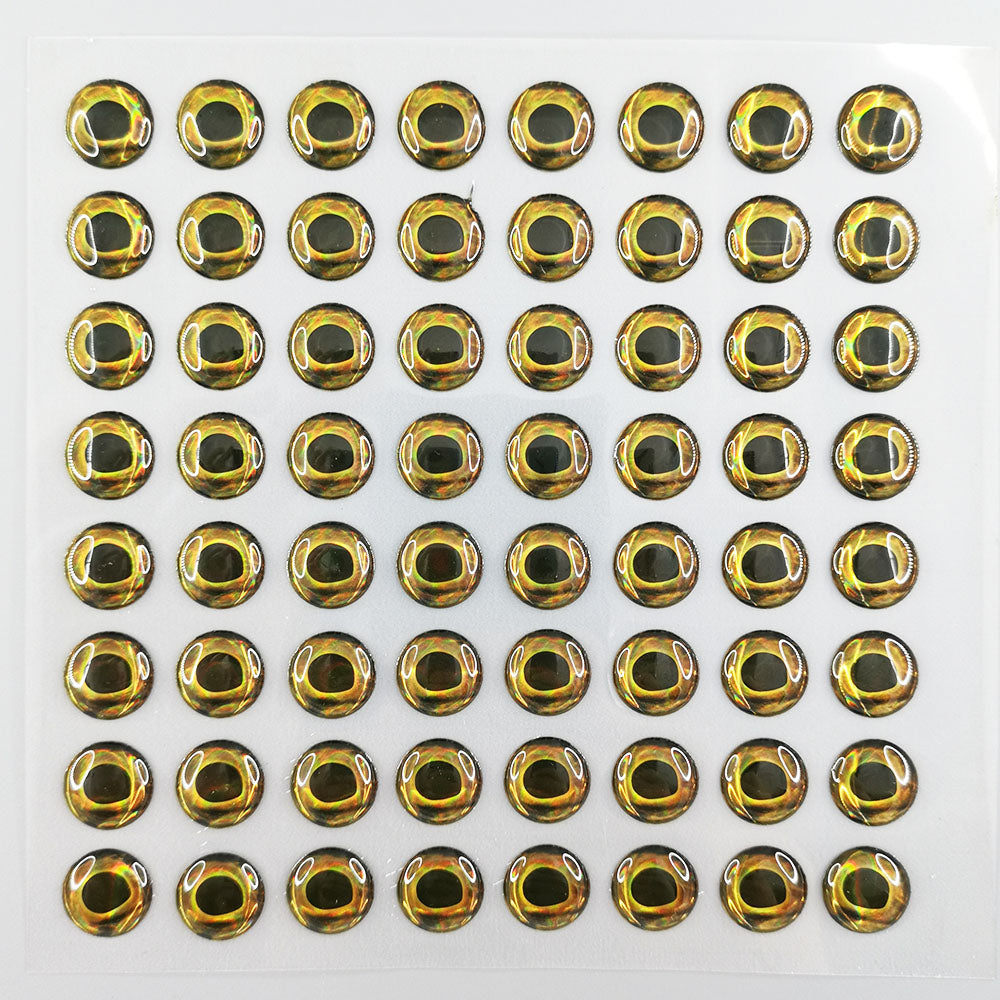 Fish Eyes For Lures 3D Self-Adhesive Lure Eyes  Variety Pack 4mm To 8mm   For Custom Fishing Lures, Jigs, And Flies 5mm Lure Eyes