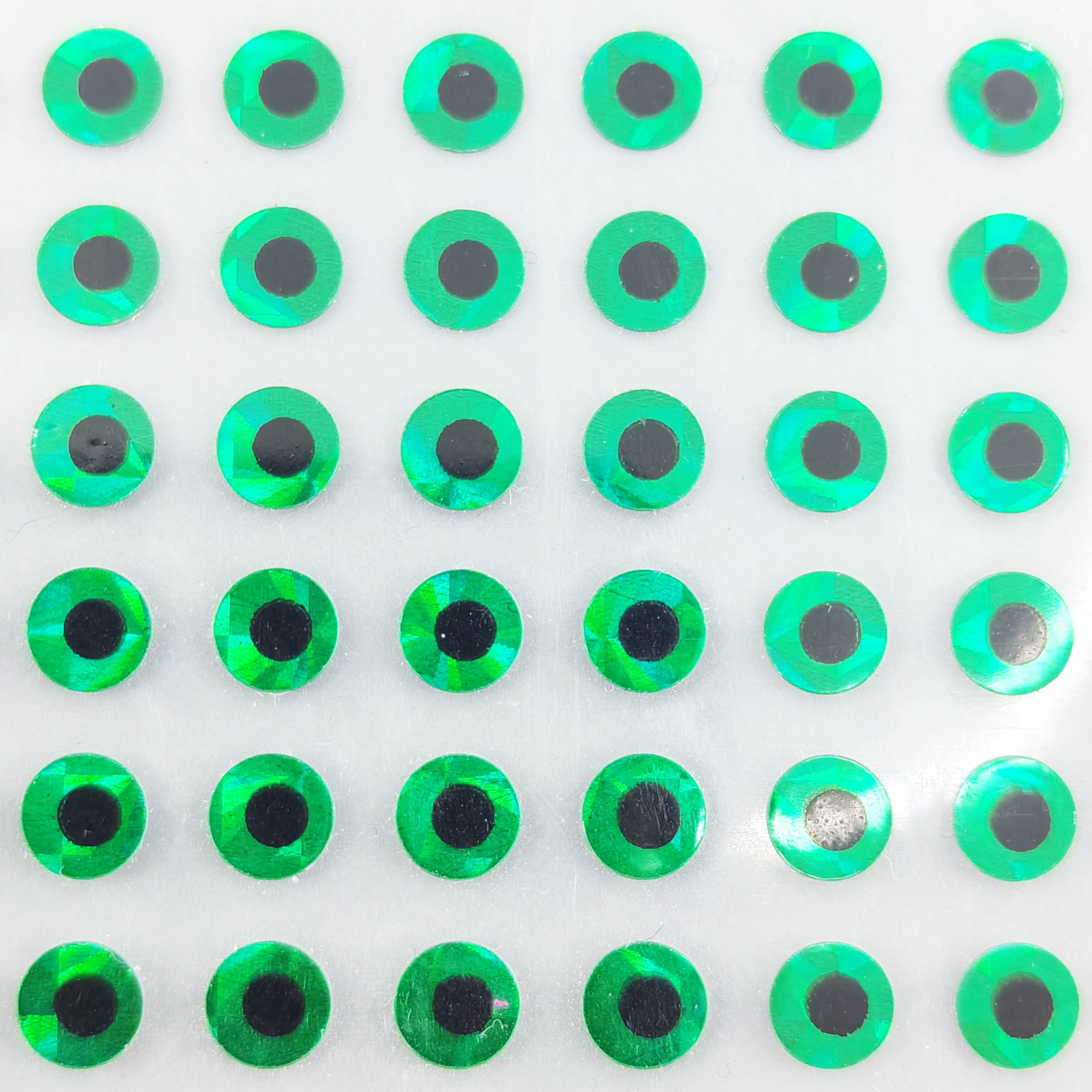 168pc 4mm Teardrop Pupil Live Eye Series Fishing Lure Eyes  Yellow/Green/Brown #3