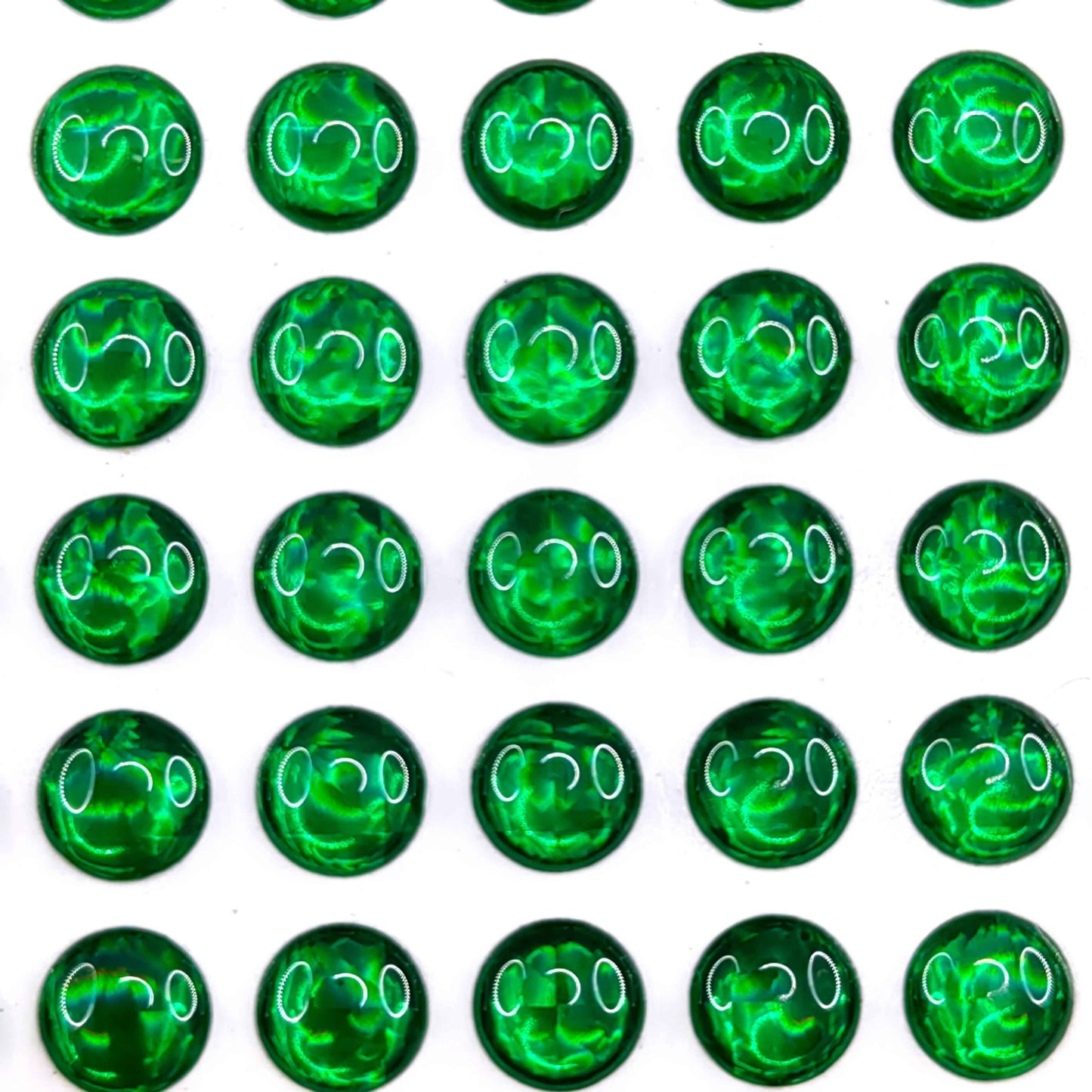 E50 Holographic Soild Green 3D Fishing Lure Eye - Custom Lure Online