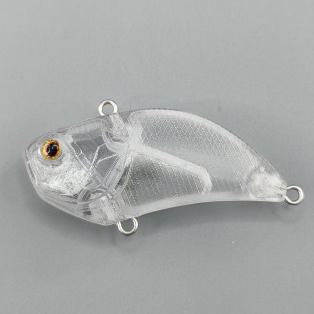 L002 DUO REALIS VIBRATION 55 Unpainted Sinking Lipless Plastic Fishing Lure Blank - Custom Lure Online