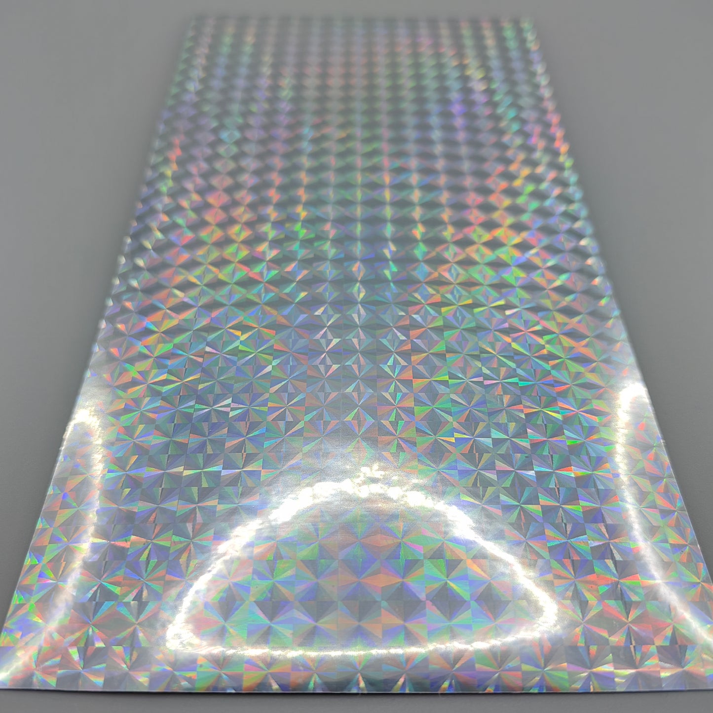 HT03 Silver Prism Adhesive Reflective Holographic Fishing Lure Tape - Custom Lure Online