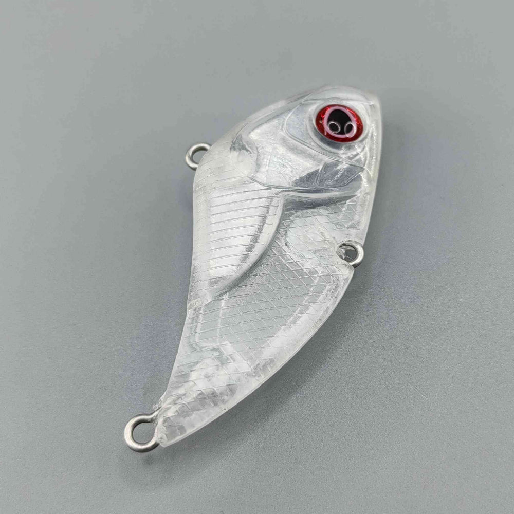 L008 55mm 13.6g Unpainted Sinking Lipless Plastic Fishing Lure Blank - Custom Lure Online
