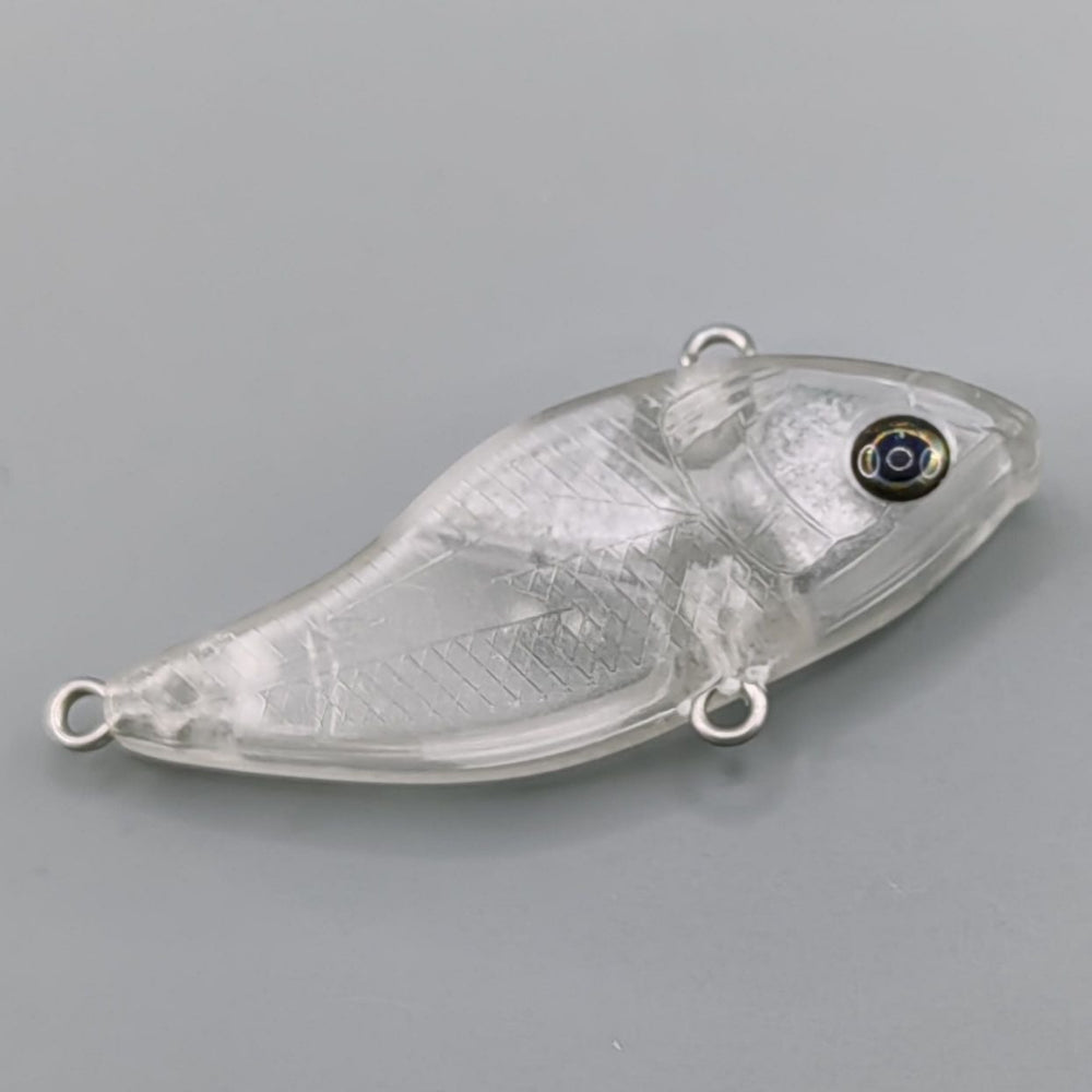 L005 50mm 12.2g Unpainted Sinking Lipless Plastic Fishing Lure Blank - Custom Lure Online