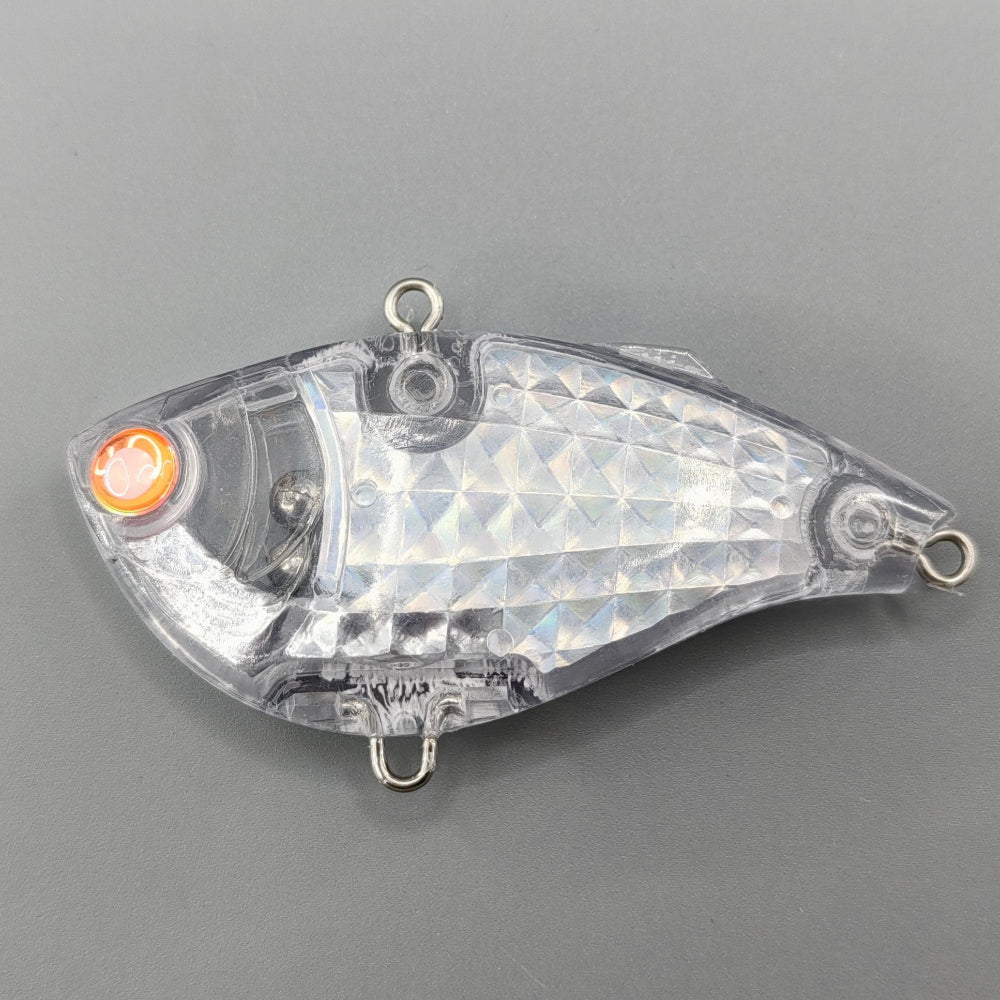 L012 DUEL L-BASS VIBE Unpainted Sinking Lipless Plastic Fishing Lure Blank - Custom Lure Online