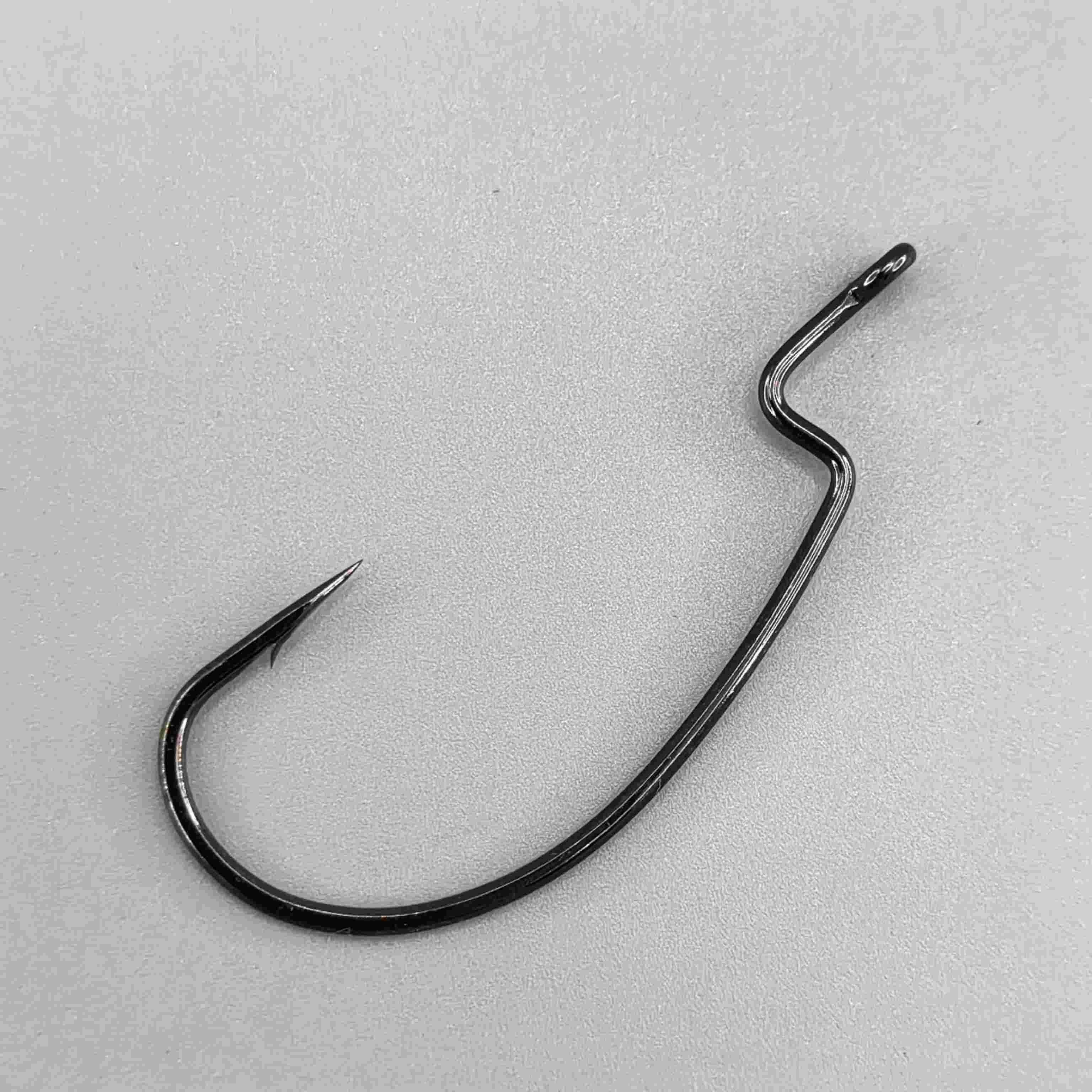 BKK 3x Strong Cutting Delta Offset Worm Hooks for Bass – Custom Lure Online