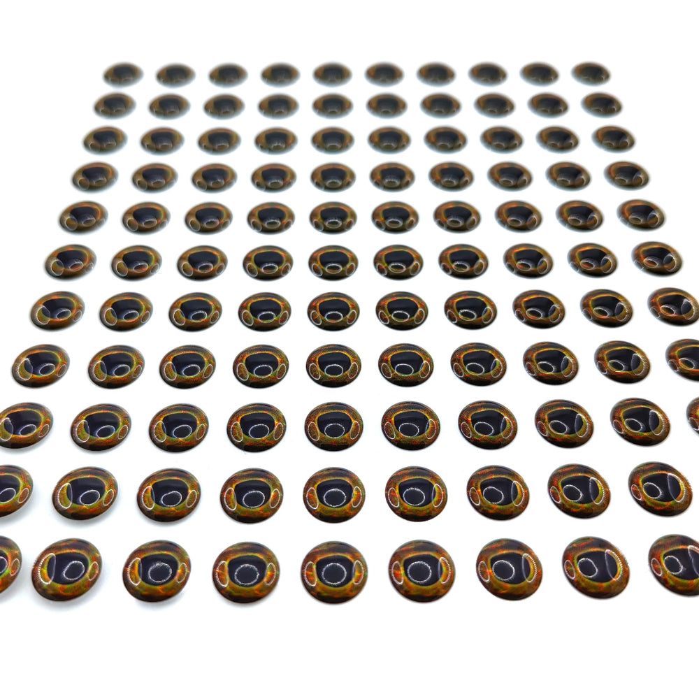 Gold/Black Trangle Pupil 3D Lure Eye