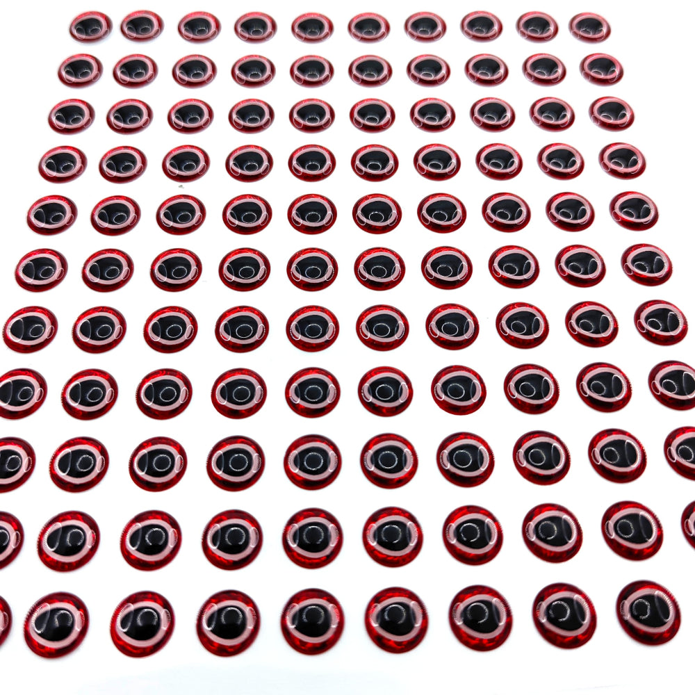 Red/White/Black Trangle Pupil 3D Lure Eye