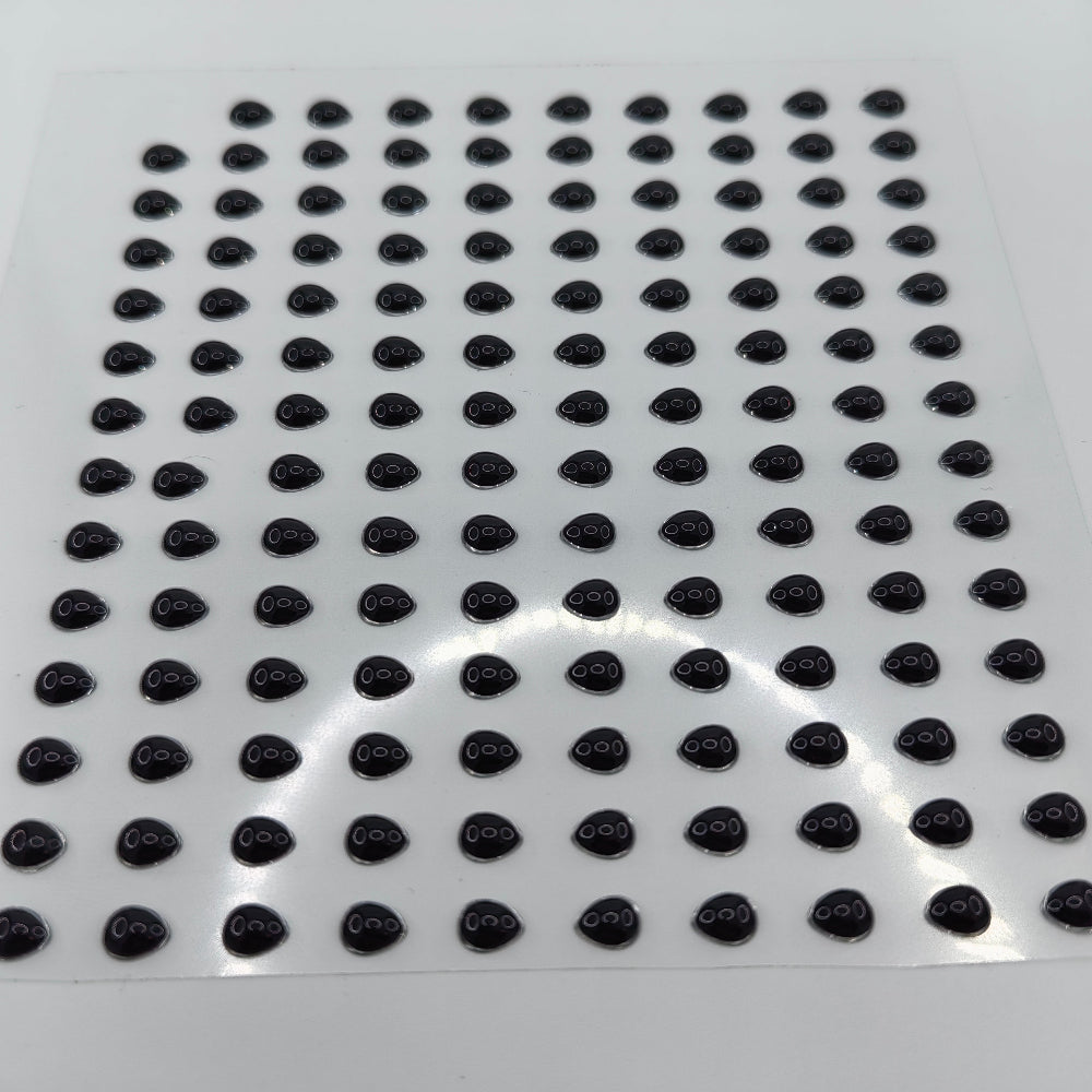 E74 Teardrop Black Silver 3D Eye