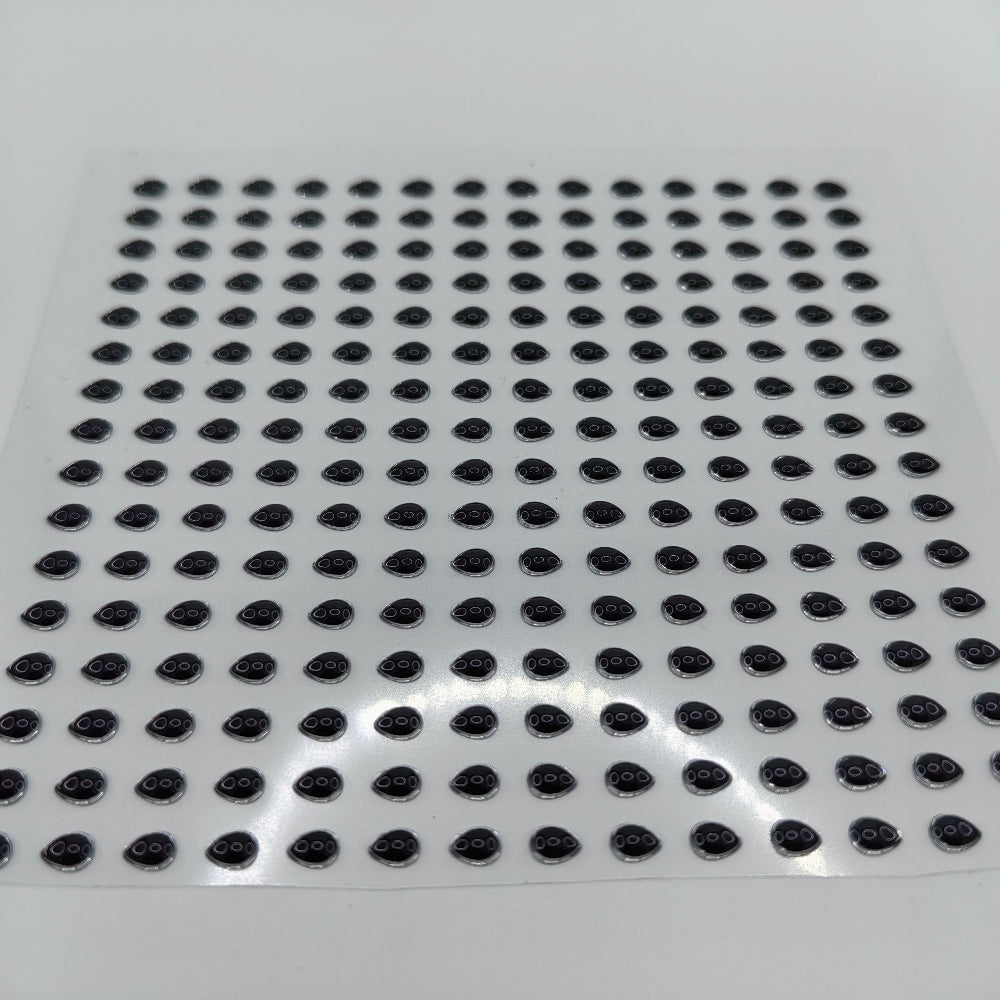 E73 Teardrop Black Silver 3D Eye