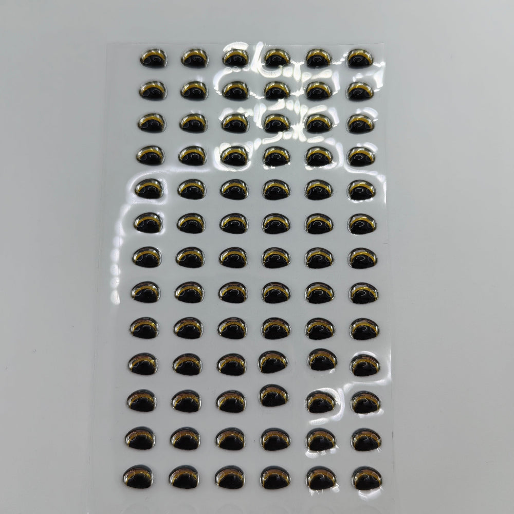 E75 Special Shaped Silver Black Golden 3D Eye