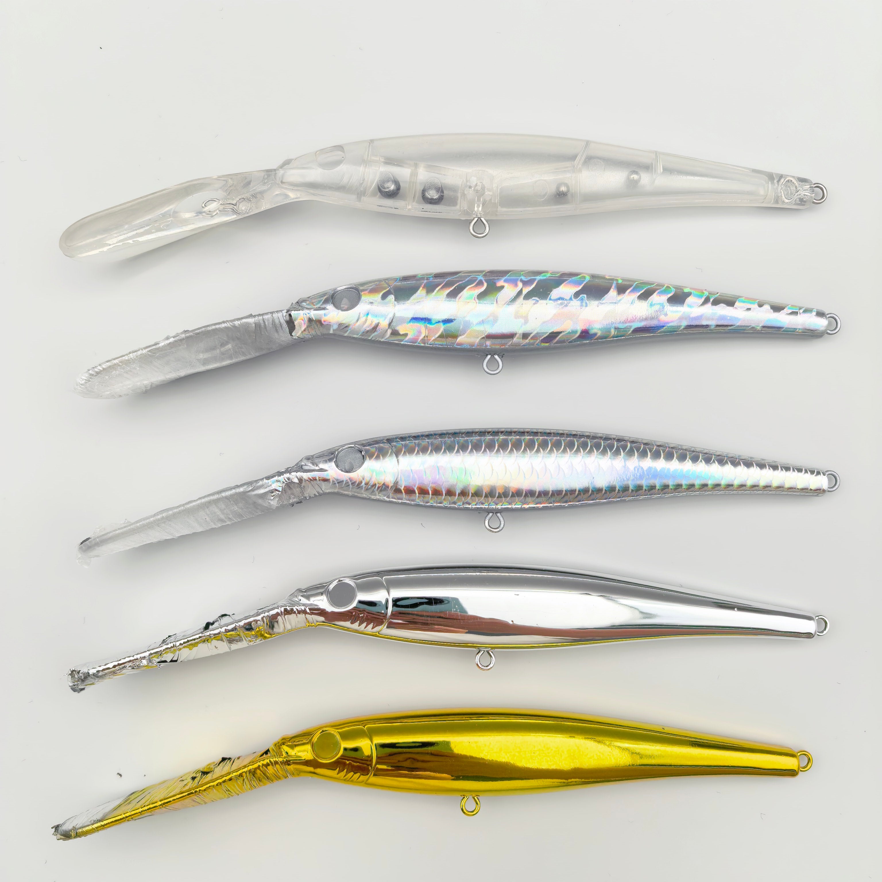 Lures Handmade ハンドメイドミノー Card アワビ貼り No.11 50s T.C.G