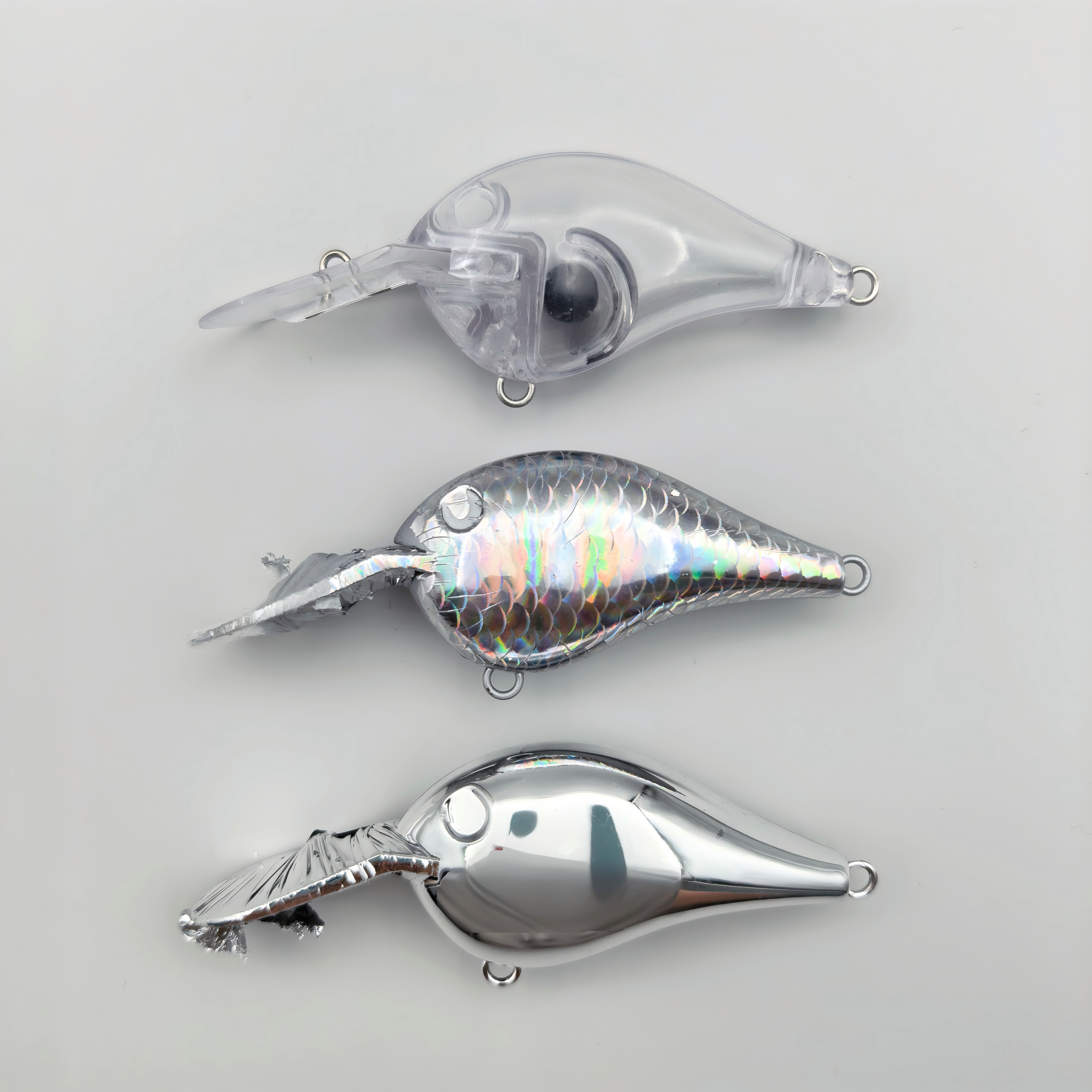 blank metal fishing lure DT6 Style Unpainted Crankbait Blank