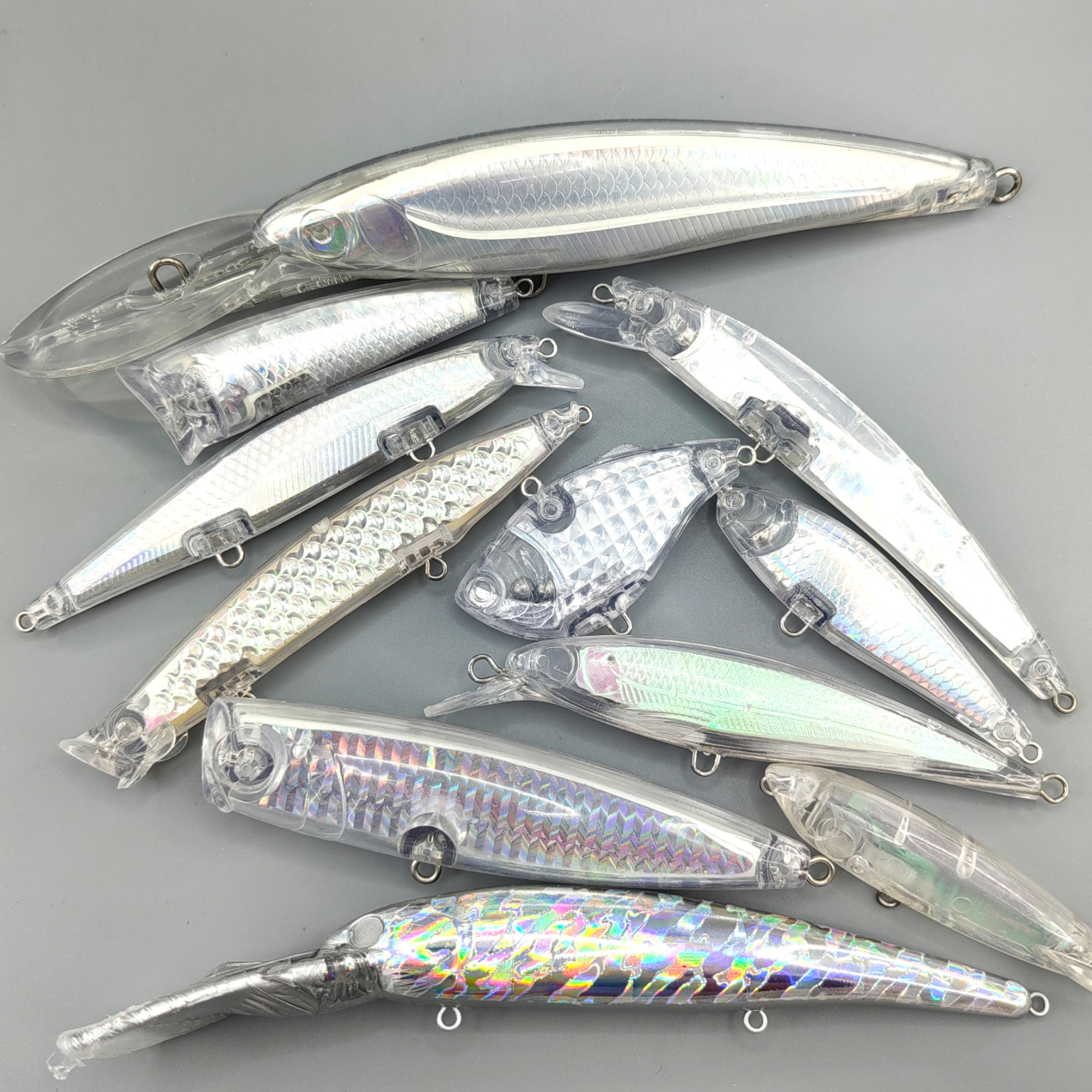 10-Pack Unpainted Fishing Lure Blanks – 2.2