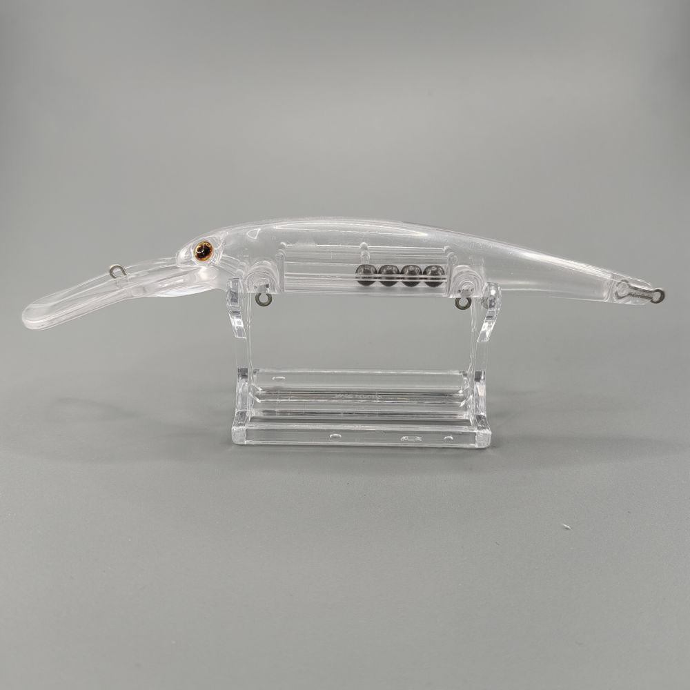 WLure 10 Pack Blank Jointed Fishing Lure Bodies – 4 Inch, 7/16 Oz, Unpainted Crankbaits