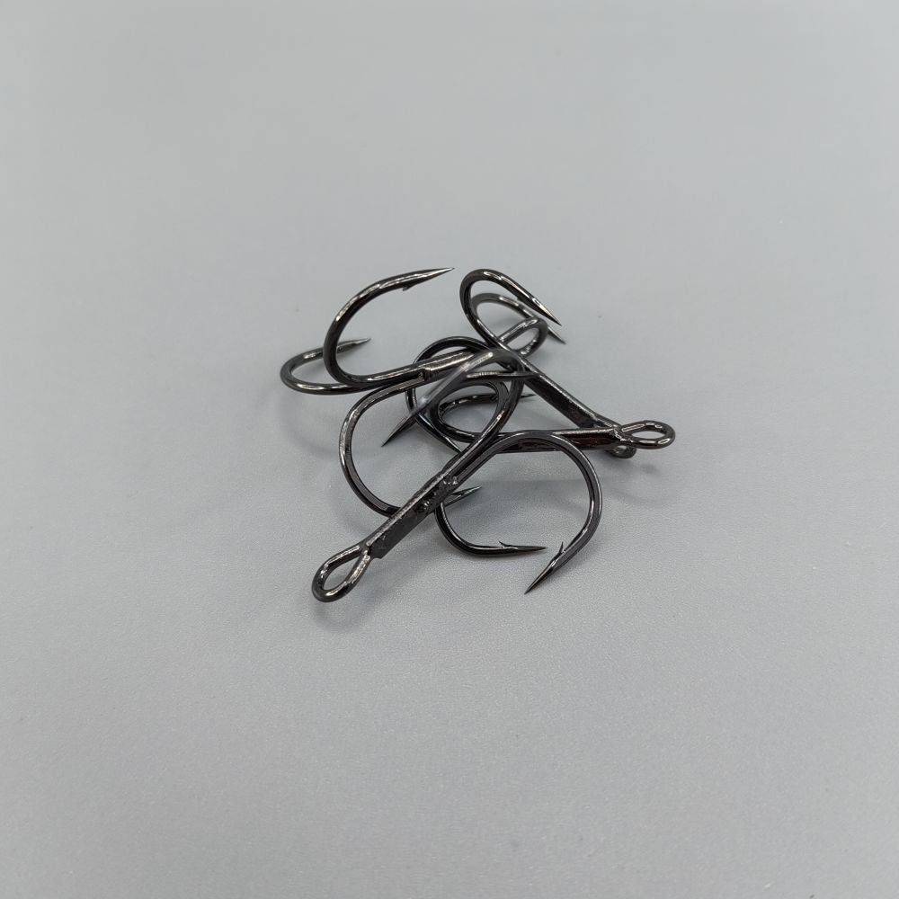 BKK Treble Hooks - Strong Black Nickel Size 1/2/4/6/8/10 – Custom