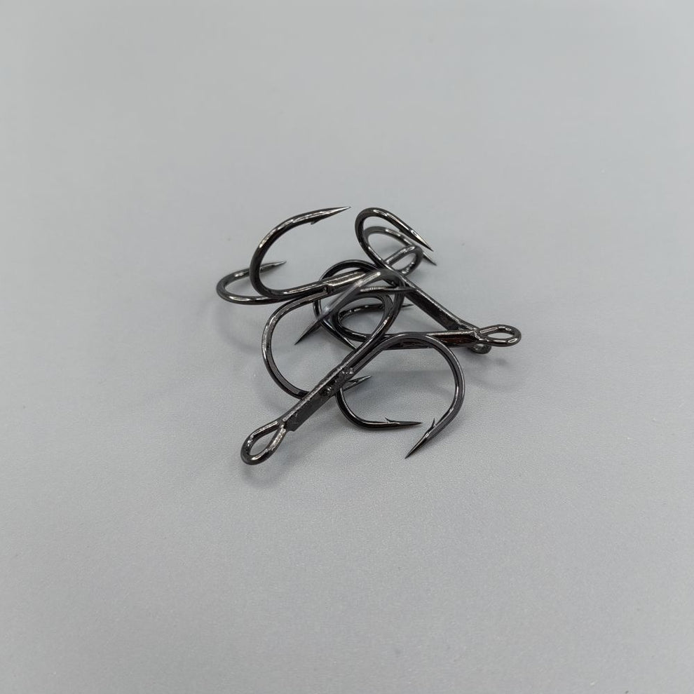 BKK Treble Hooks - Strong Black Nickel Size 1/2/4/6/8/10 – Custom Lure ...