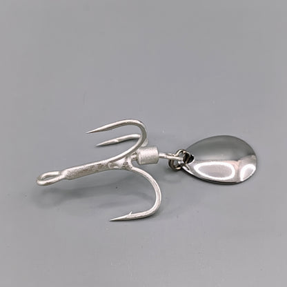 3x Strong Treble Hooks With Tail Spinner #2