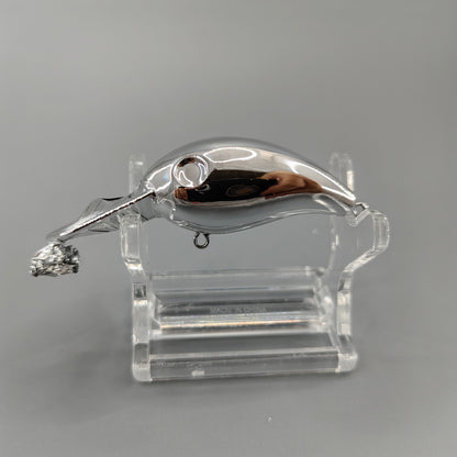 Chrome KVD Slab Hammer Mini Crankbait Lure Blank