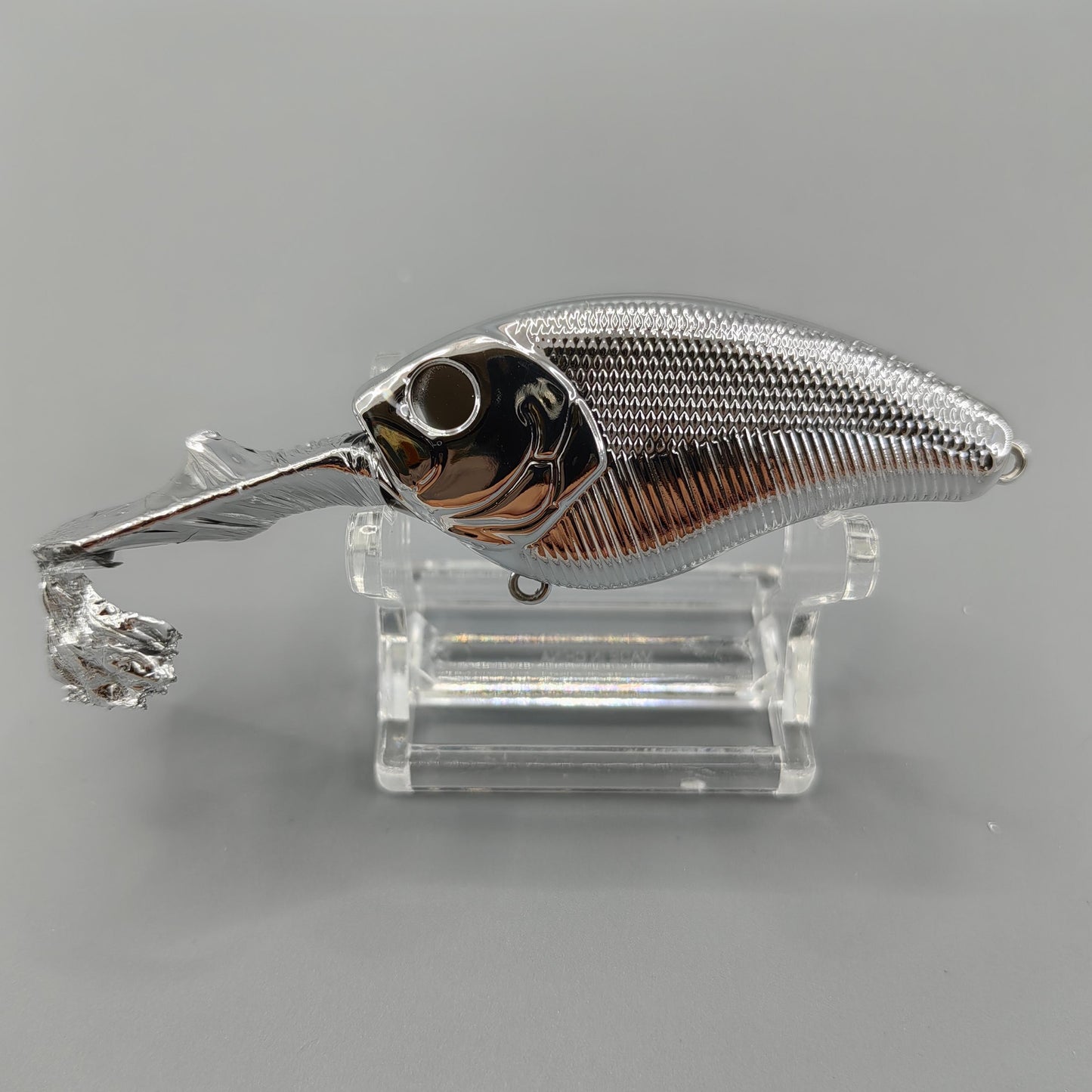 Chrome EVERGREEN COMBAT FLAT SIDE CRANK 90mm Lure Blank