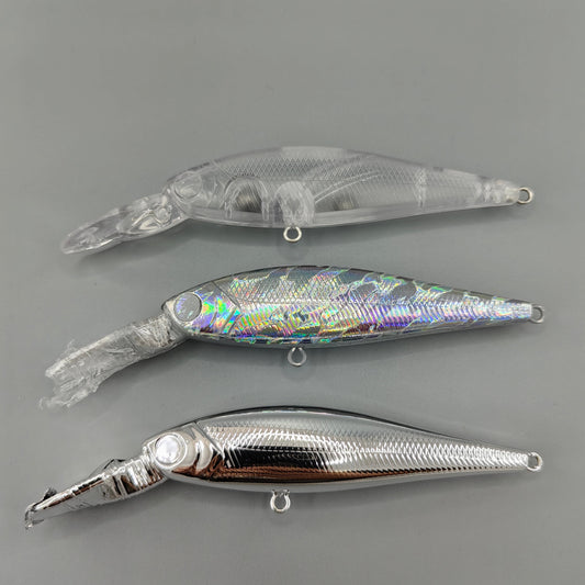 FOILDED CHROME LUCKY CRAFT POINTER 78DD Lure Blank