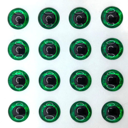 Green Round Pupil 3D Eye
