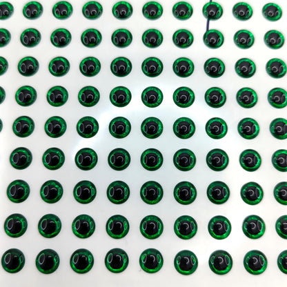 Green Round Pupil 3D Eye