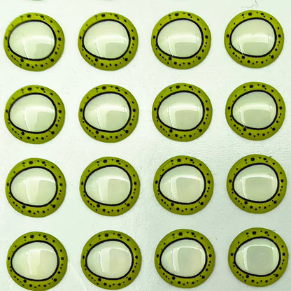 E87 White Triangle Pupil 3D Eye