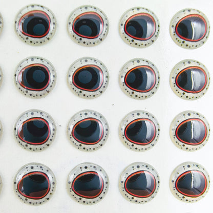 E86 Black Red Triangle Pupil 3D Eye
