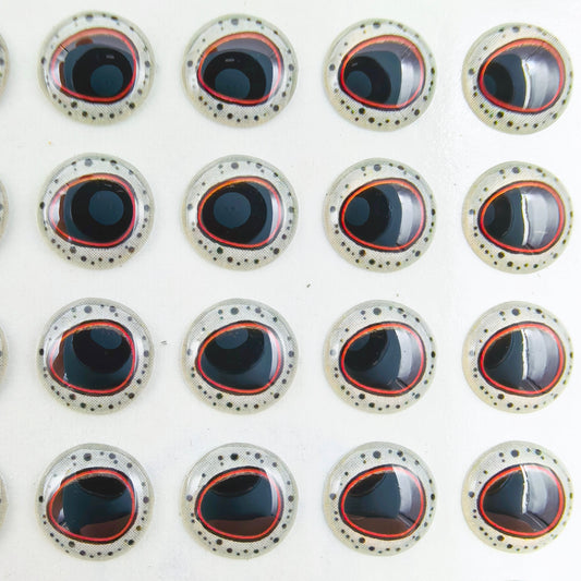 E86 Black Red Triangle Pupil 3D Eye