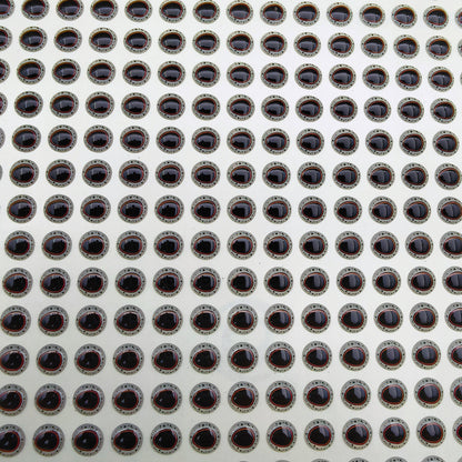E86 Black Red Triangle Pupil 3D Eye
