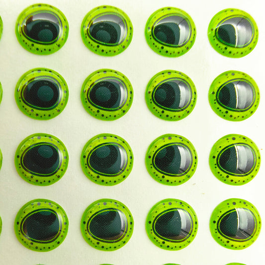 E85 Green Triangle Pupil 3D Eye