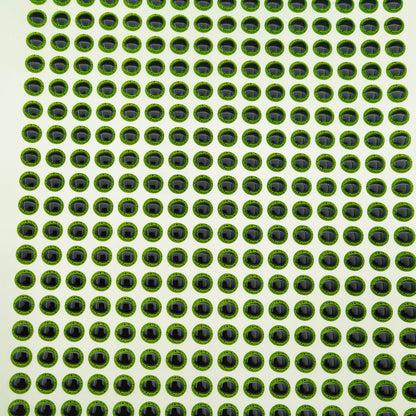 E85 Green Triangle Pupil 3D Eye