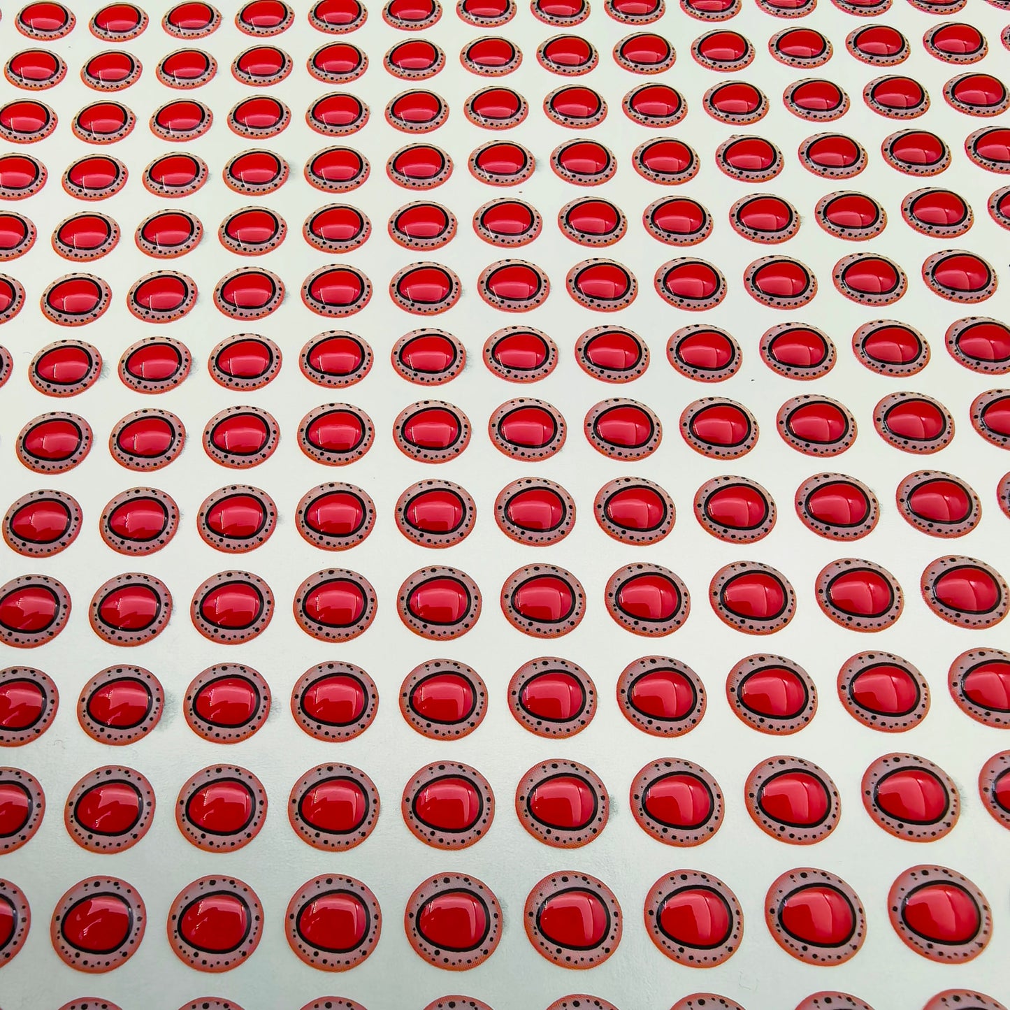 E88 Red Triangle Pupil 3D Eye