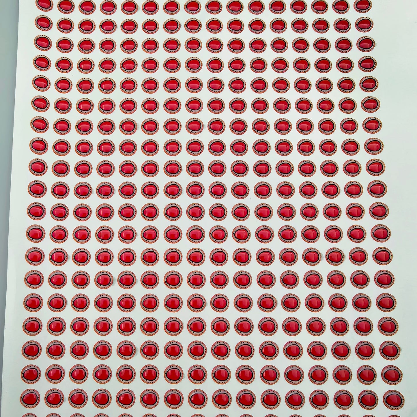 E88 Red Triangle Pupil 3D Eye