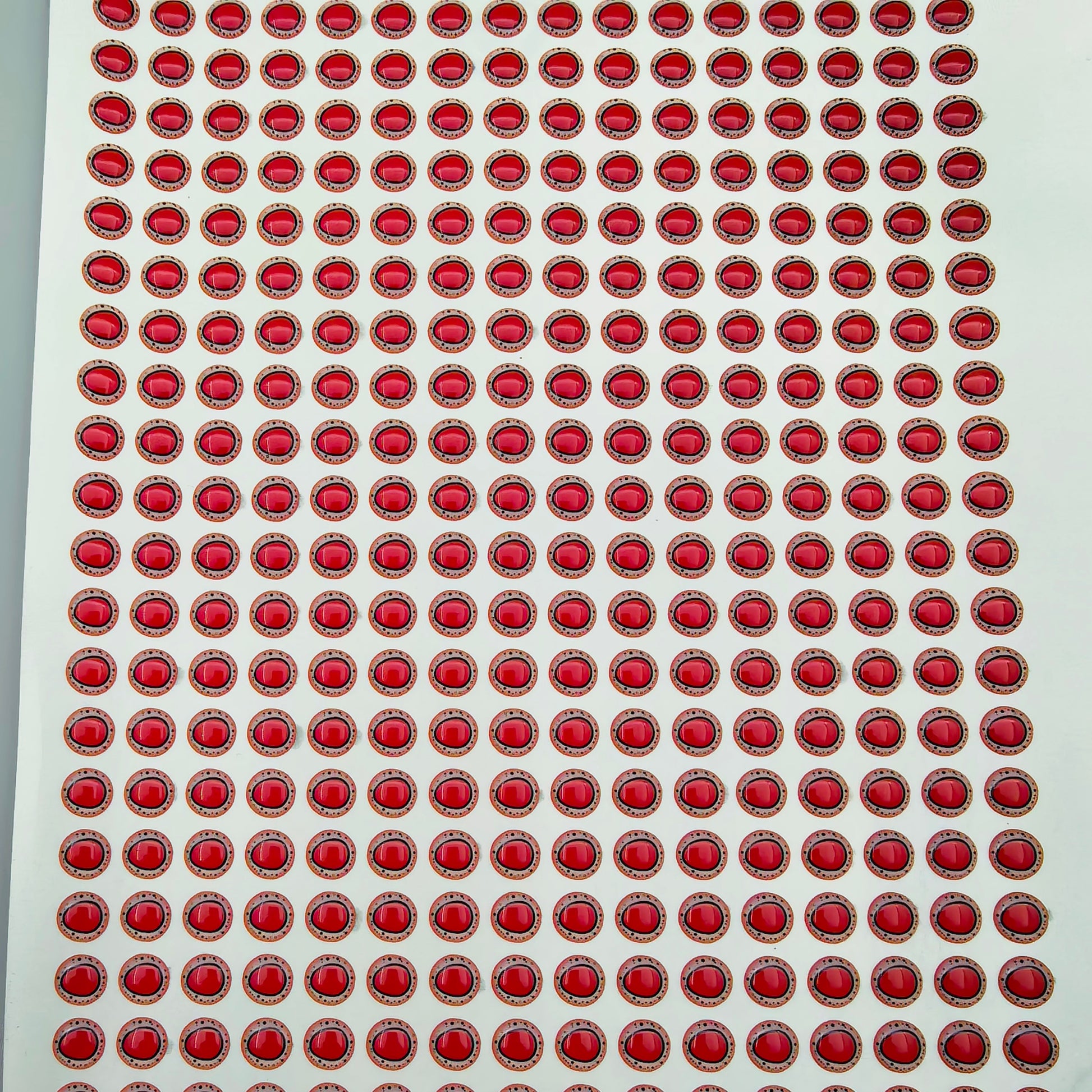 E88 Red Triangle Pupil 3D Eye