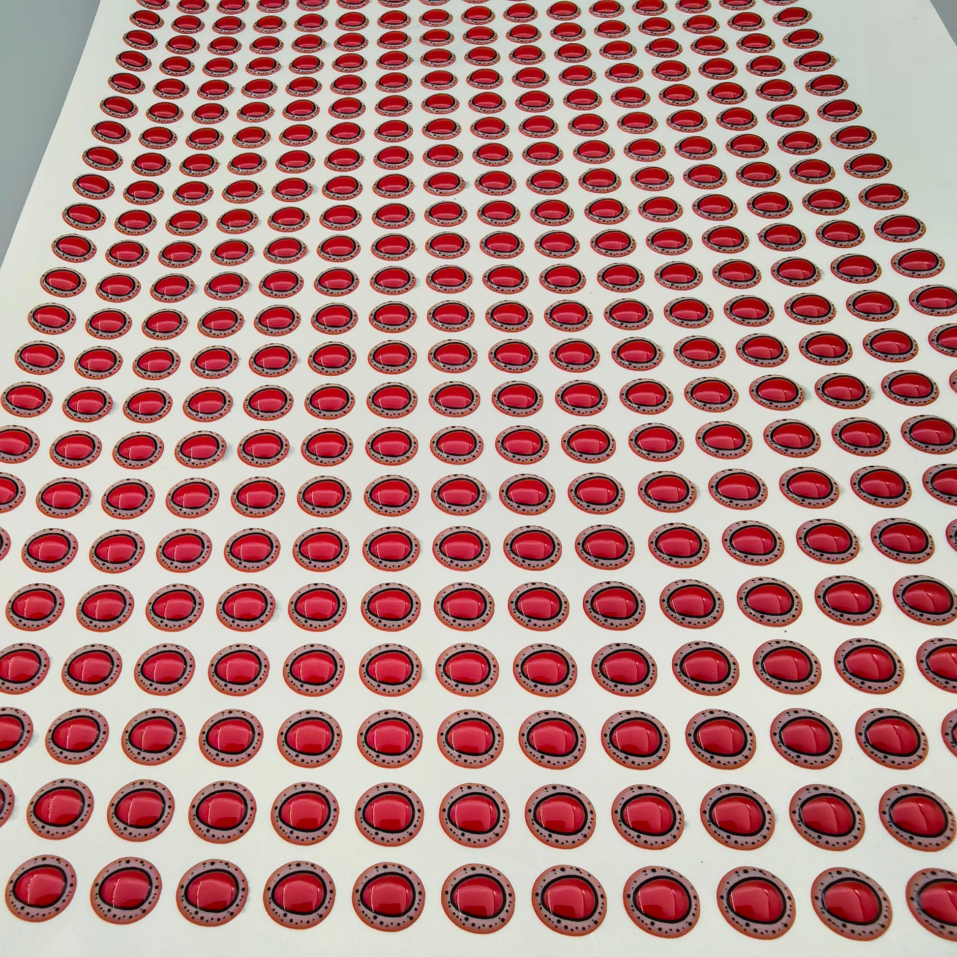 E88 Red Triangle Pupil 3D Eye