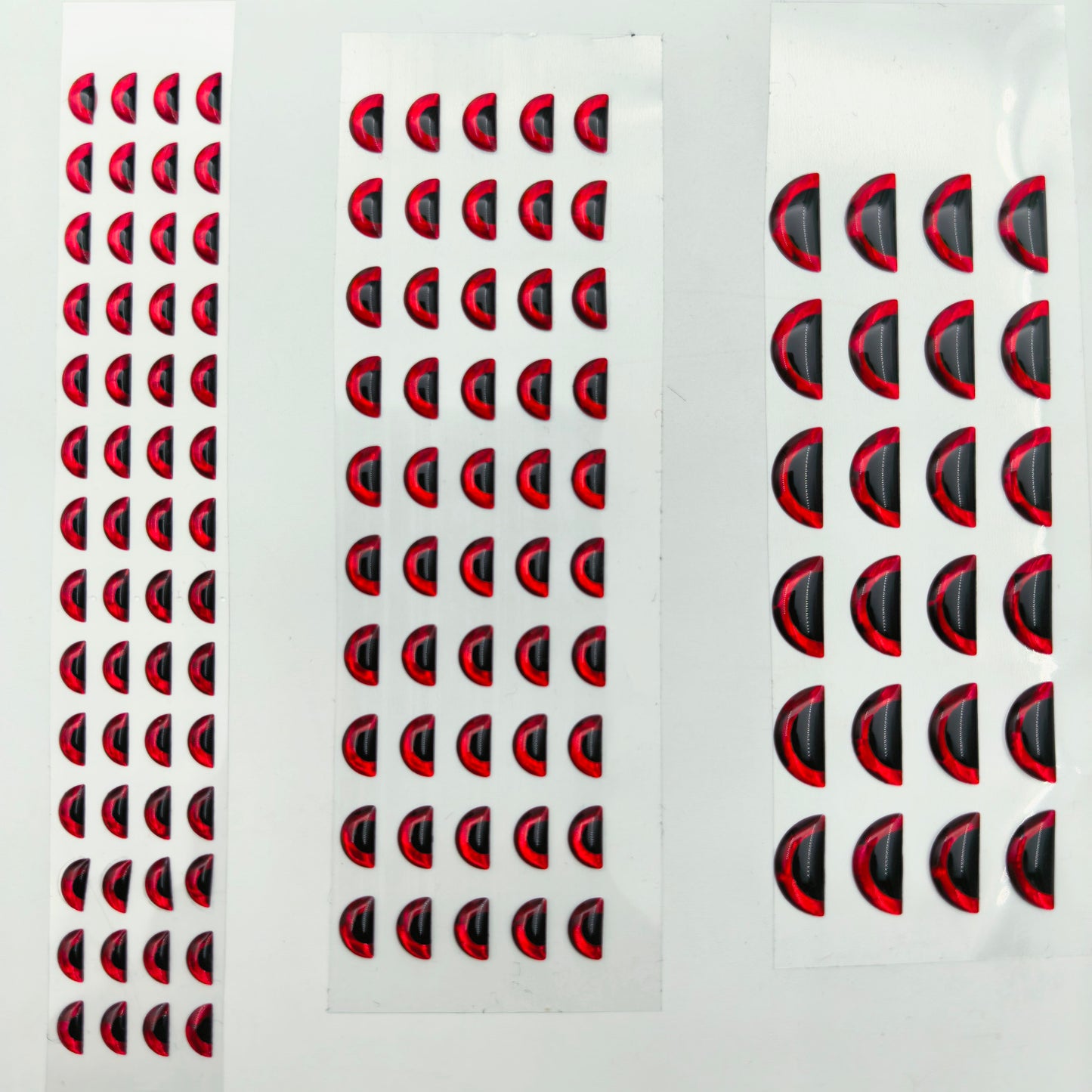Half Moon Angry Black Red 3D Eye