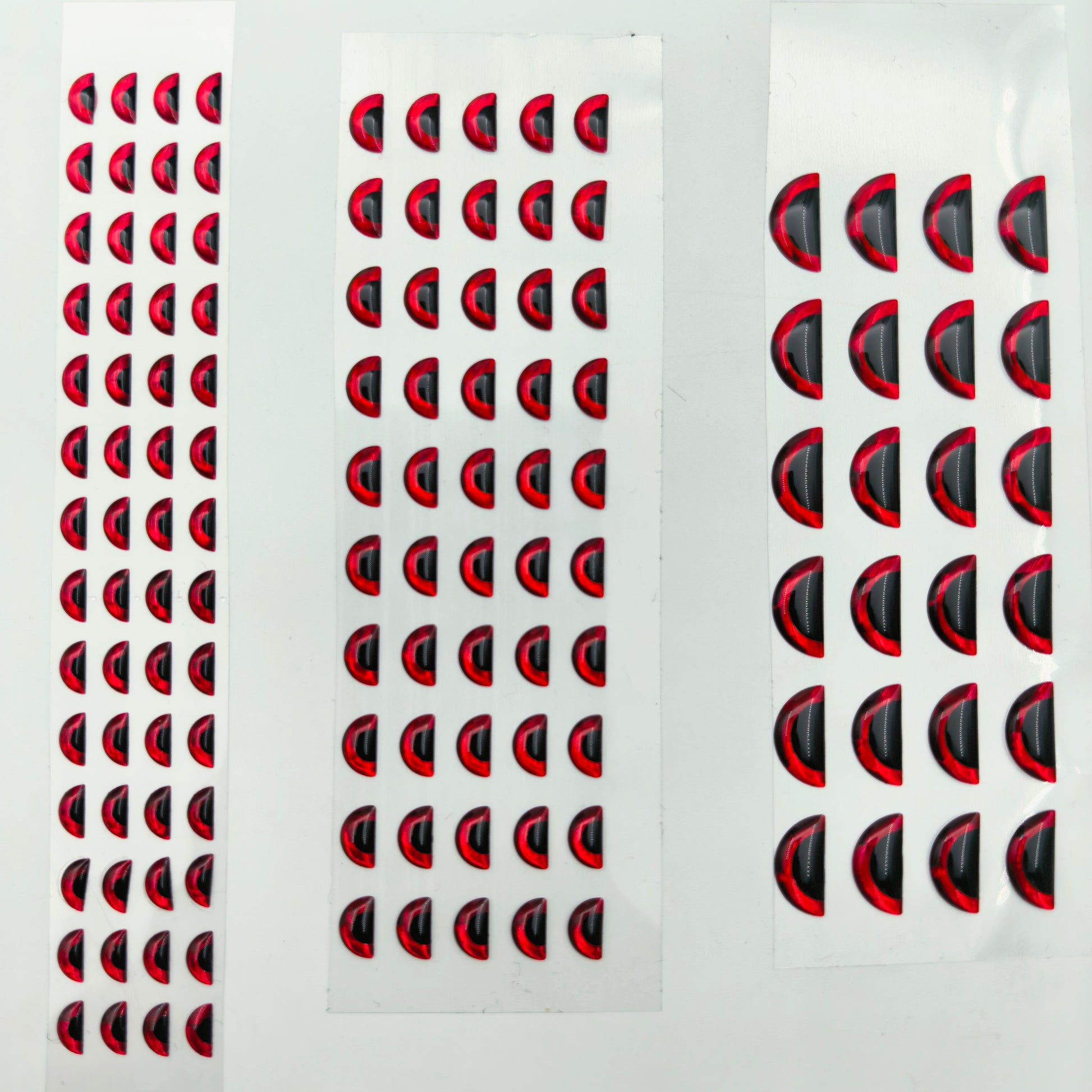 Half Moon Angry Black Red 3D Eye