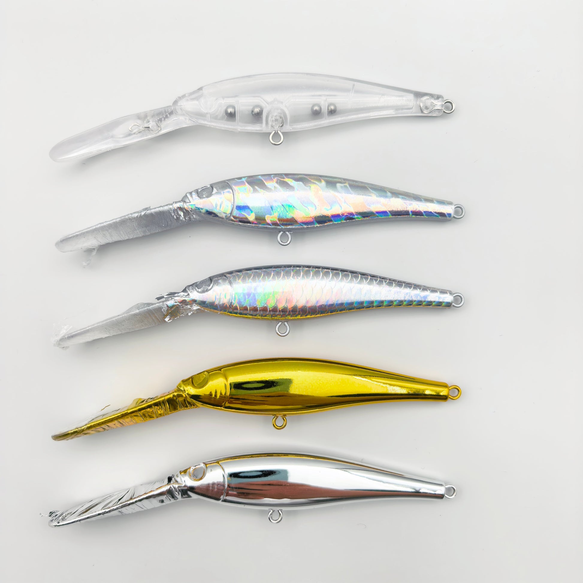 Flicker Minnow 7 Style Unpainted Crankbait Blank