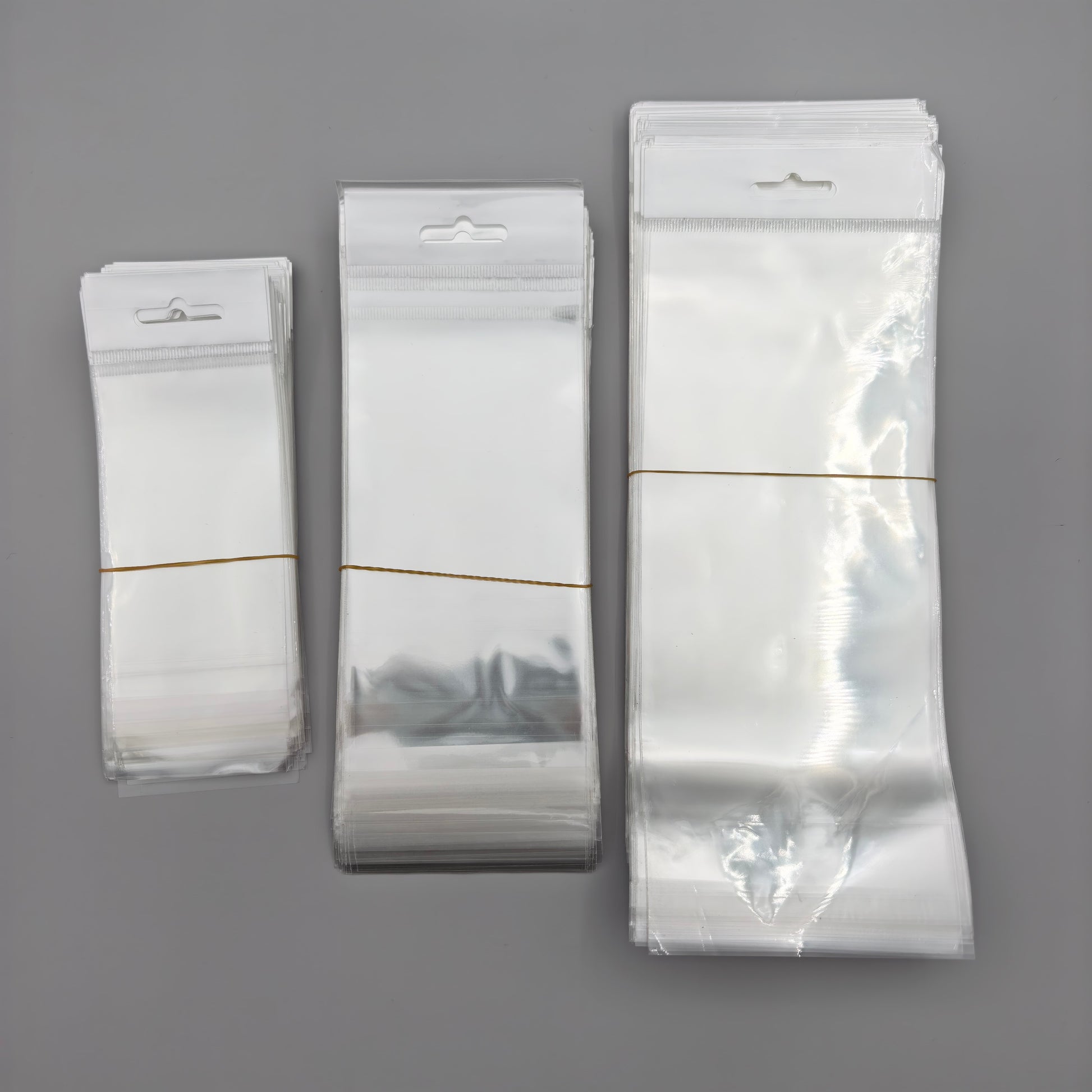 Clear Plastic Hearder Hang Bags
