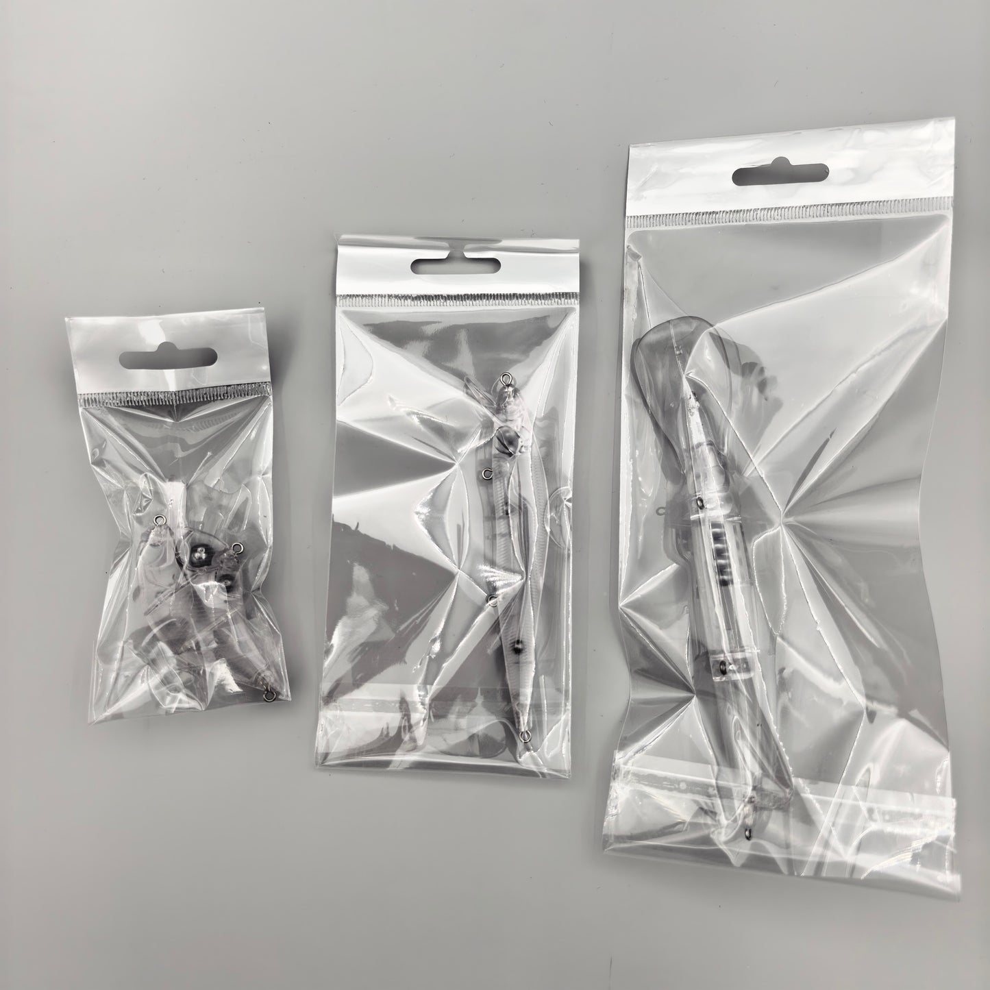 Clear Plastic Hearder Hang Bags