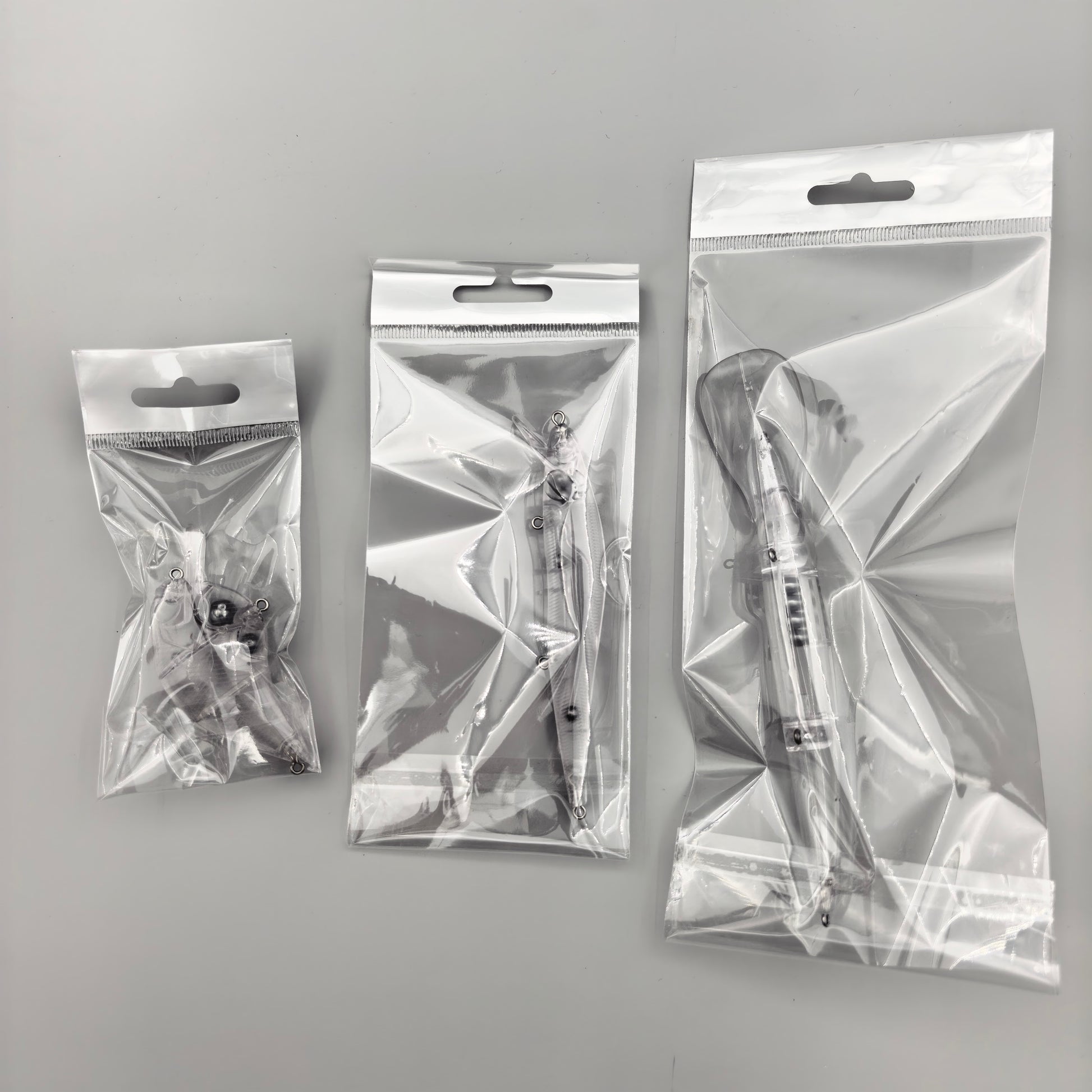 Clear Plastic Hearder Hang Bags