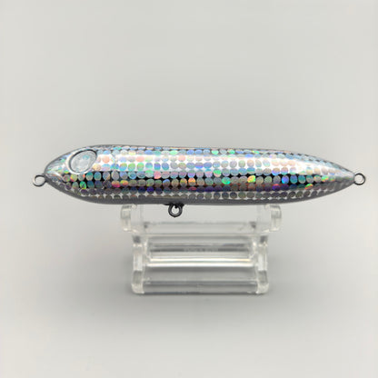 Señuelo de pesca de plástico Topwater sin pintar, T001, 100mm, 10,4g, en blanco