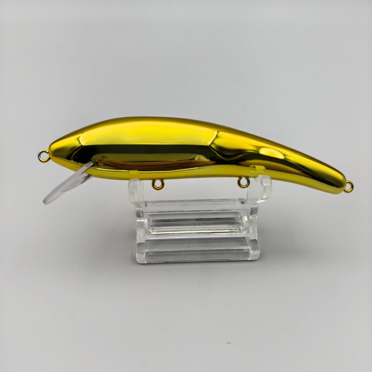 Gold Chrome Cotton Cordell Ripplin Red Fin Lure Blank