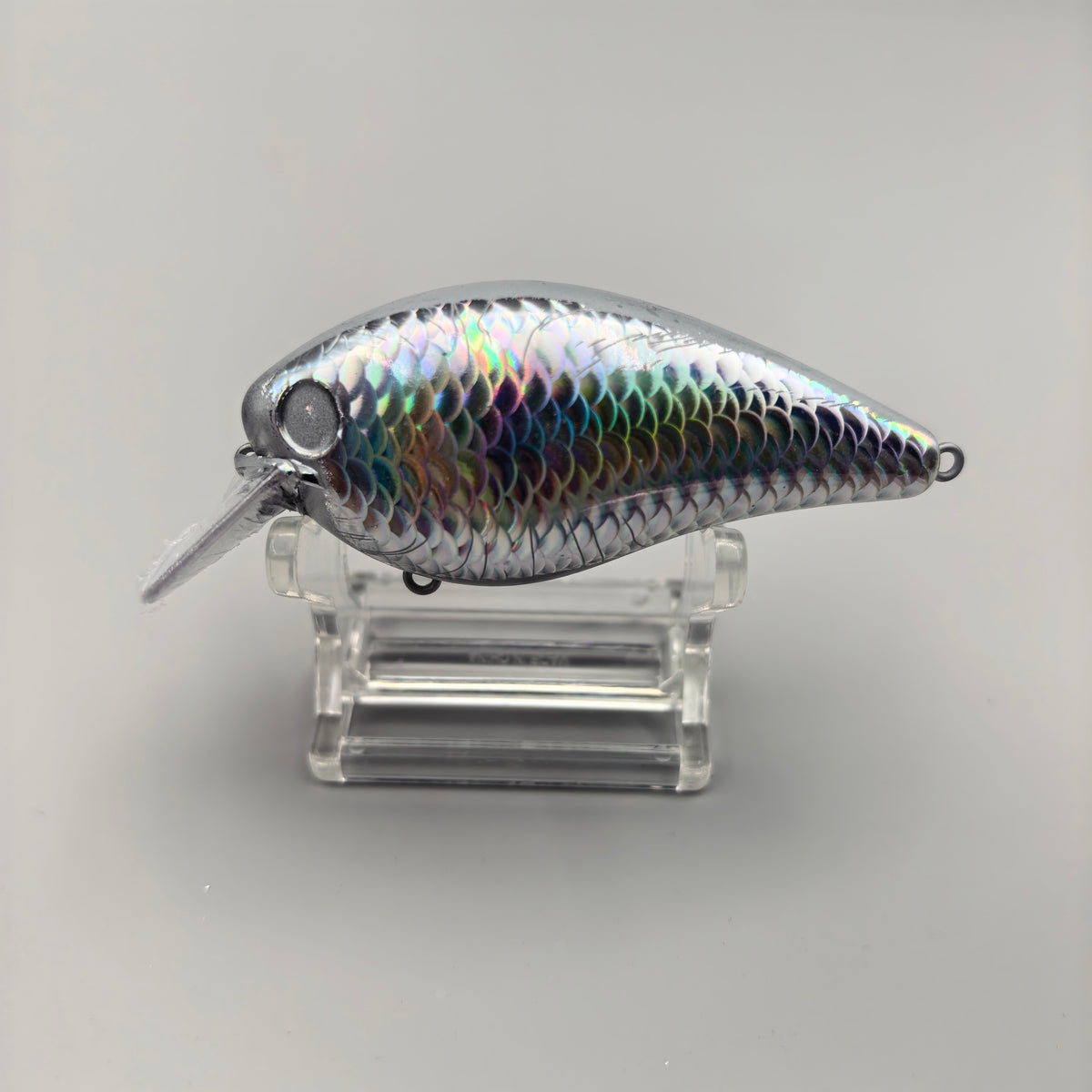 C012 75mm 13.6g leurre de pêche en plastique à manivelle non peint blanc